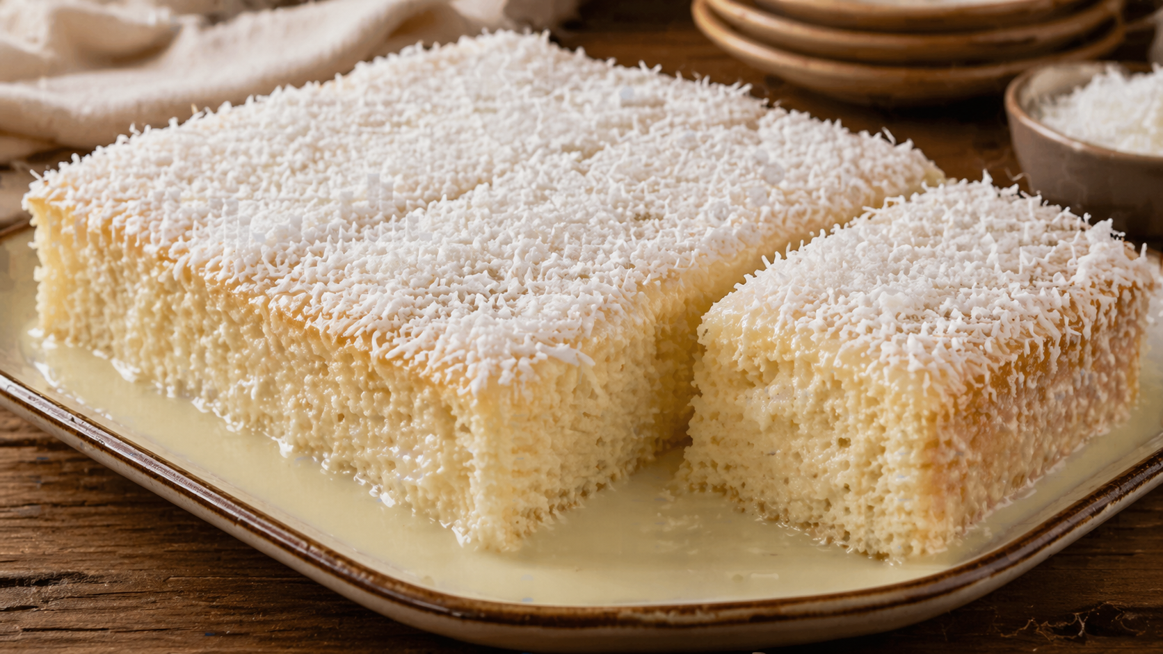 bolo de coco gelado molhadinho